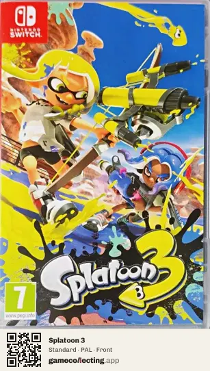 Splatoon 3 Nintendo Switch, PAL box front