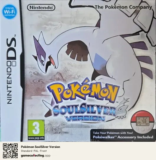 Pokémon SoulSilver Version Nintendo DS, PAL box front