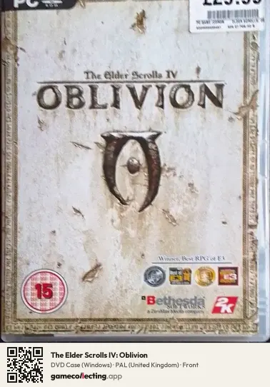 The Elder Scrolls IV: Oblivion Computer, United Kingdom box front