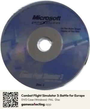 Combat Flight Simulator 3: Battle for Europe Computer, PAL disc