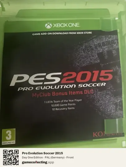 Pro Evolution Soccer 2015 Xbox One, Germany box front