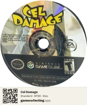 Cel Damage Nintendo GameCube, NTSC disc