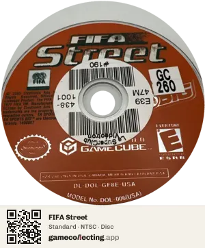 FIFA Street Nintendo GameCube, NTSC disc
