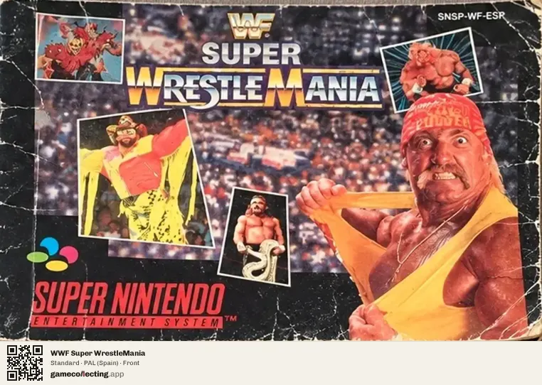 WWF Super WrestleMania Super Nintendo Entertainment System, Spain box front