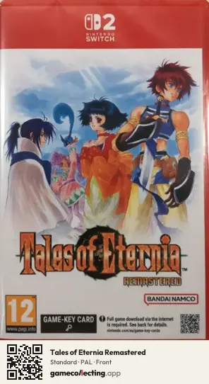 Tales of Eternia Remastered Nintendo Switch 2, PAL box front