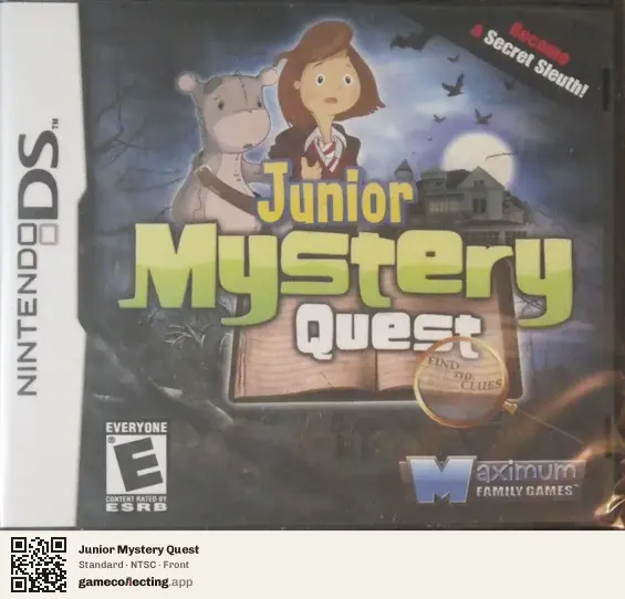 Junior Mystery Quest Nintendo DS, NTSC box front
