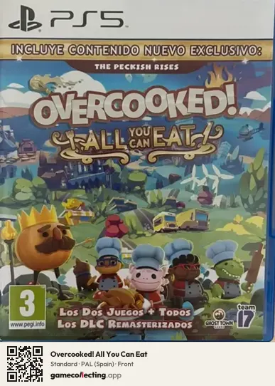 Overcooked! All You Can Eat PlayStation 5, Spain box front