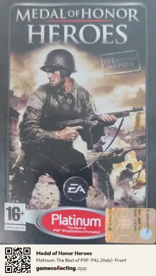 Medal of Honor Heroes PlayStation Portable, Italy box front