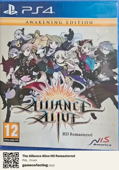 The Alliance Alive HD Remastered PlayStation 4, PAL box front