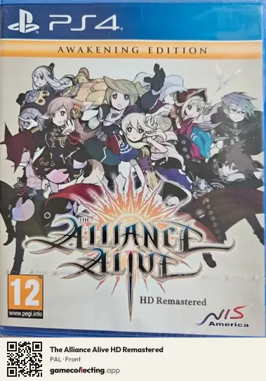 The Alliance Alive HD Remastered PlayStation 4, PAL box front