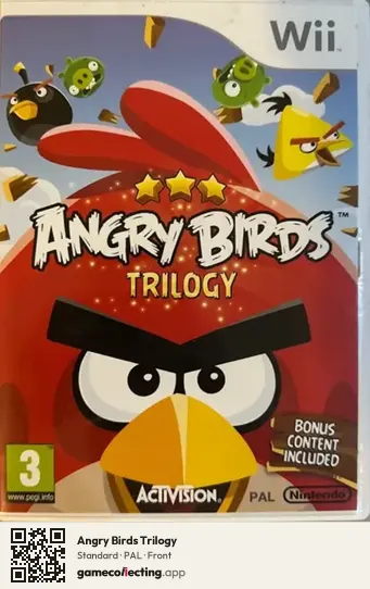 Angry Birds Trilogy Nintendo Wii, PAL box front