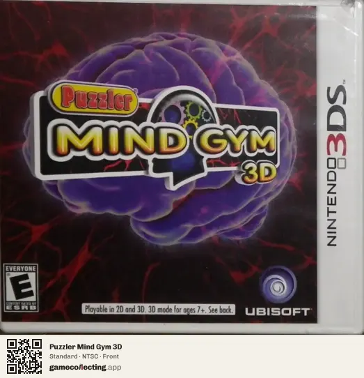 Puzzler Mind Gym 3D Nintendo 3DS, NTSC box front