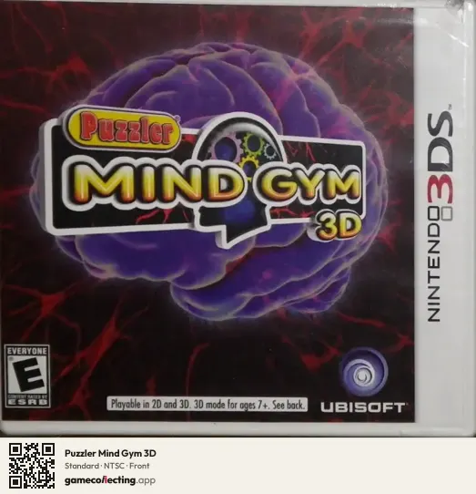 Puzzler Mind Gym 3D Nintendo 3DS, NTSC box front