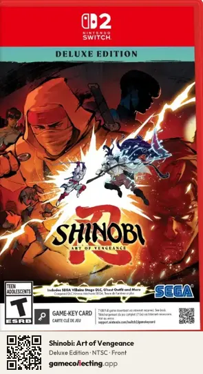 Shinobi: Art of Vengeance Nintendo Switch 2, NTSC box front