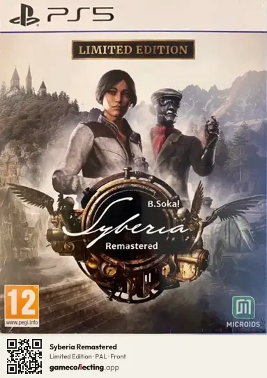 Syberia Remastered PlayStation 5, PAL box front
