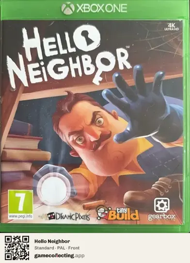 Hello Neighbor Xbox One, PAL box front