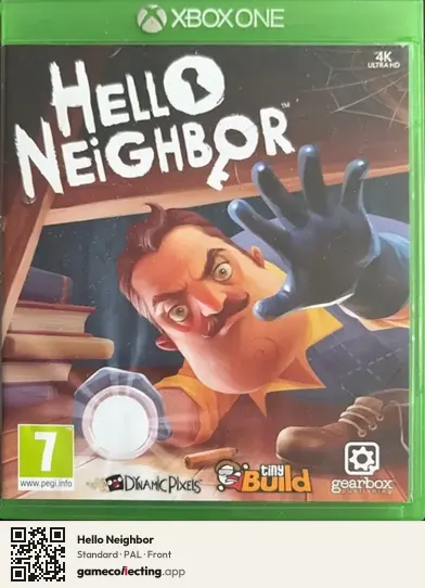 Hello Neighbor Xbox One, PAL box front
