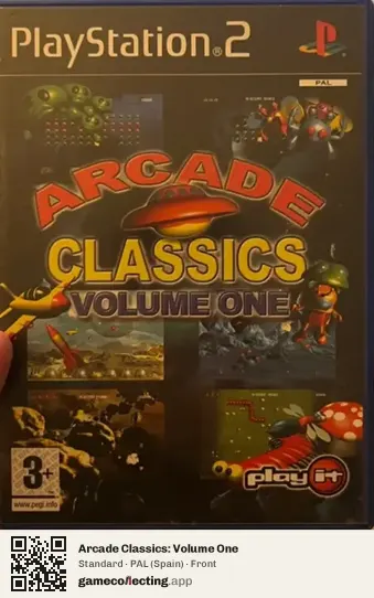 Arcade Classics: Volume One PlayStation 2, Spain box front