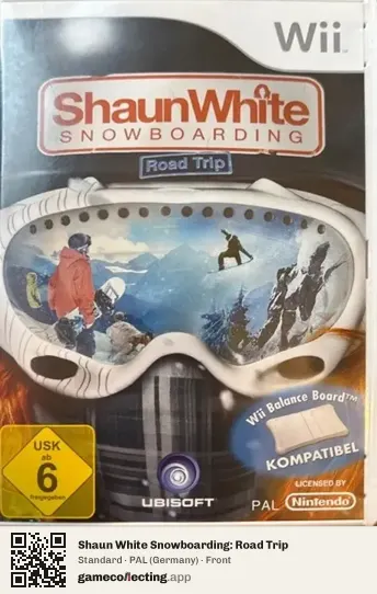 Shaun White Snowboarding: Road Trip Nintendo Wii, Germany box front