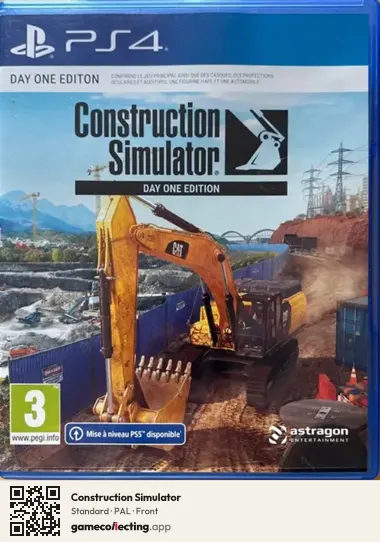 Construction Simulator PlayStation 4, PAL box front