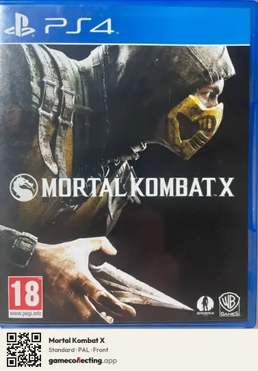 Mortal Kombat X PlayStation 4, PAL box front