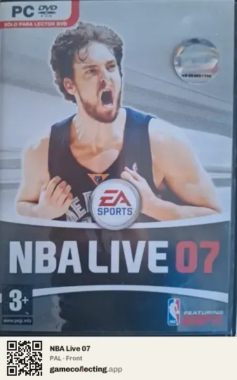 NBA Live 07 Computer, PAL box front