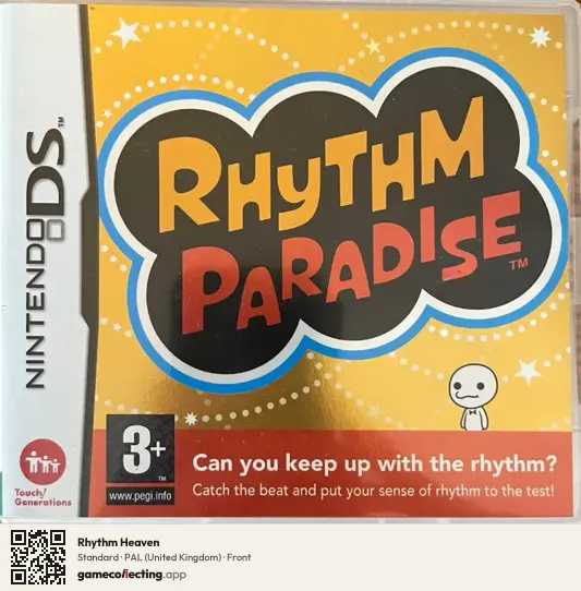 Rhythm Heaven Nintendo DS, United Kingdom box front