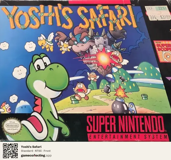 Yoshi's Safari Super Nintendo Entertainment System, NTSC box front