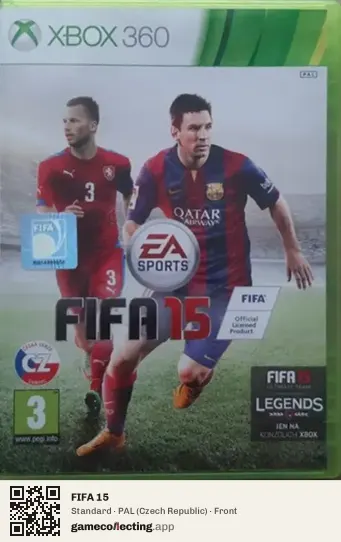 FIFA 15 Xbox 360, Czech Republic box front