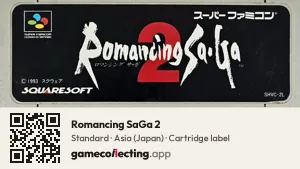 Romancing SaGa 2 Super Nintendo Entertainment System, Asia cartridge label