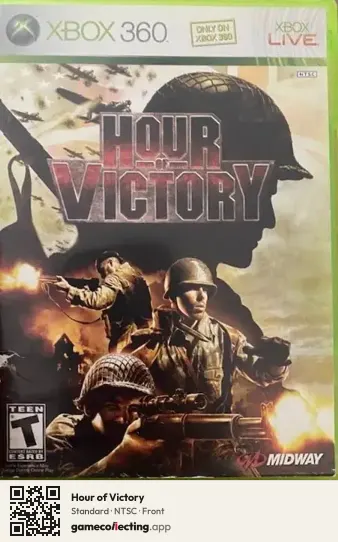 Hour of Victory Xbox 360, NTSC box front