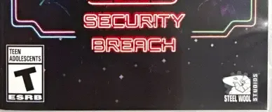 Five Nights at Freddy's: Security Breach, the ESRB box on its front