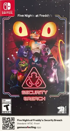 Five Nights at Freddy's: Security Breach Nintendo Switch, NTSC box front