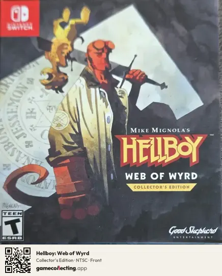 Hellboy: Web of Wyrd Nintendo Switch, NTSC box front