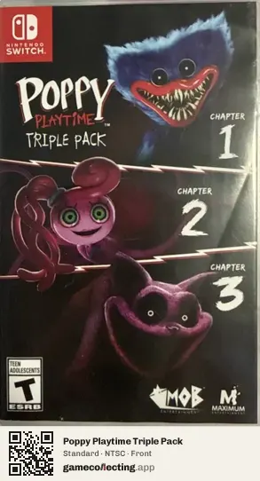 Poppy Playtime Triple Pack Nintendo Switch, NTSC box front