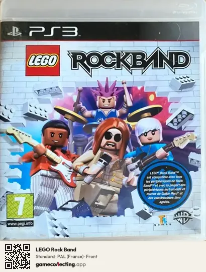 LEGO Rock Band PlayStation 3, France box front