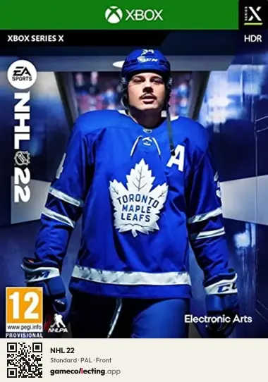 NHL 22 Xbox Series X, PAL box front