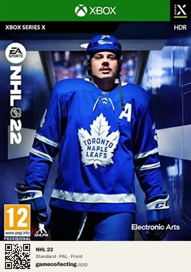 NHL 22 Xbox Series X, PAL box front