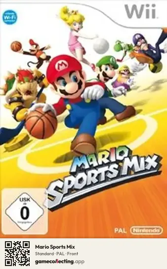 Mario Sports Mix Nintendo Wii, PAL box front