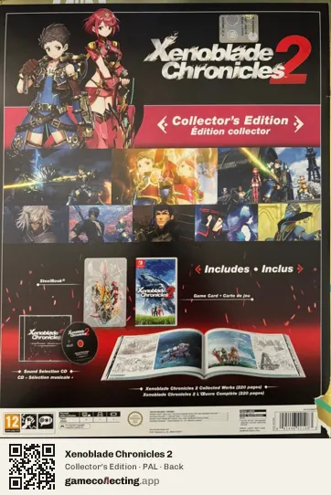 Xenoblade Chronicles 2 Nintendo Switch, PAL box back