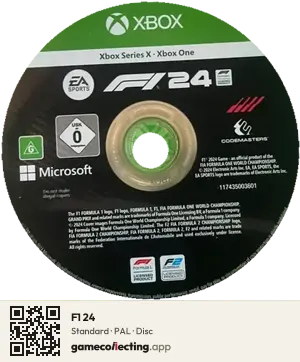 F1 24 Xbox Series X, PAL disc