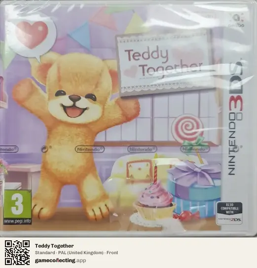 Teddy Together Nintendo 3DS, United Kingdom box front