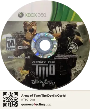 Army of Two: The Devil's Cartel Xbox 360, NTSC disc