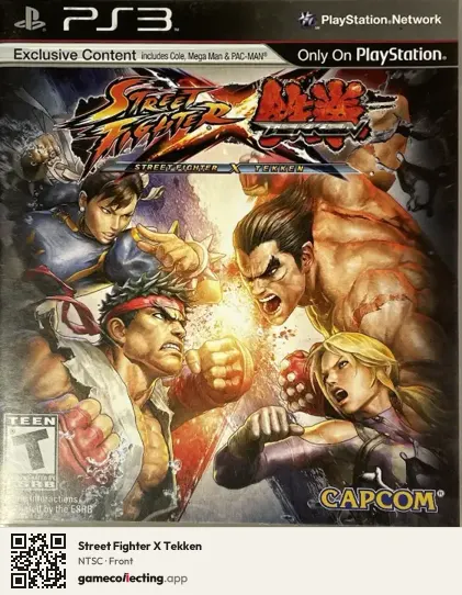Street Fighter X Tekken PlayStation 3, NTSC box front