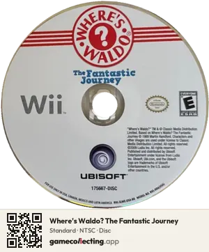 Where's Waldo? The Fantastic Journey Nintendo Wii, NTSC disc