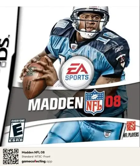 Madden NFL 08 Nintendo DS, NTSC box front