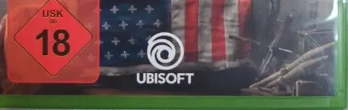 Far Cry 5, the USK square on its front