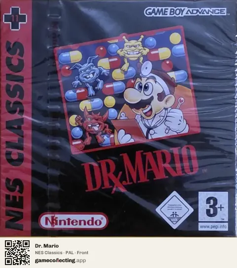 Dr. Mario Game Boy Advance, PAL box front