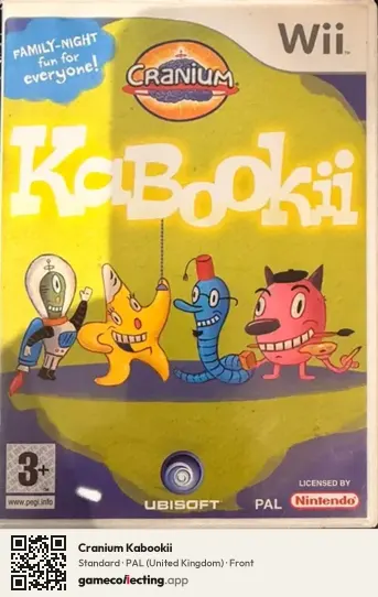 Cranium Kabookii Nintendo Wii, United Kingdom box front