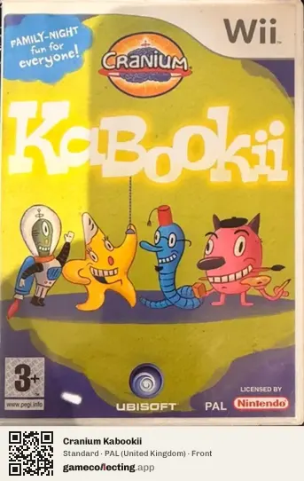 Cranium Kabookii Nintendo Wii, United Kingdom box front